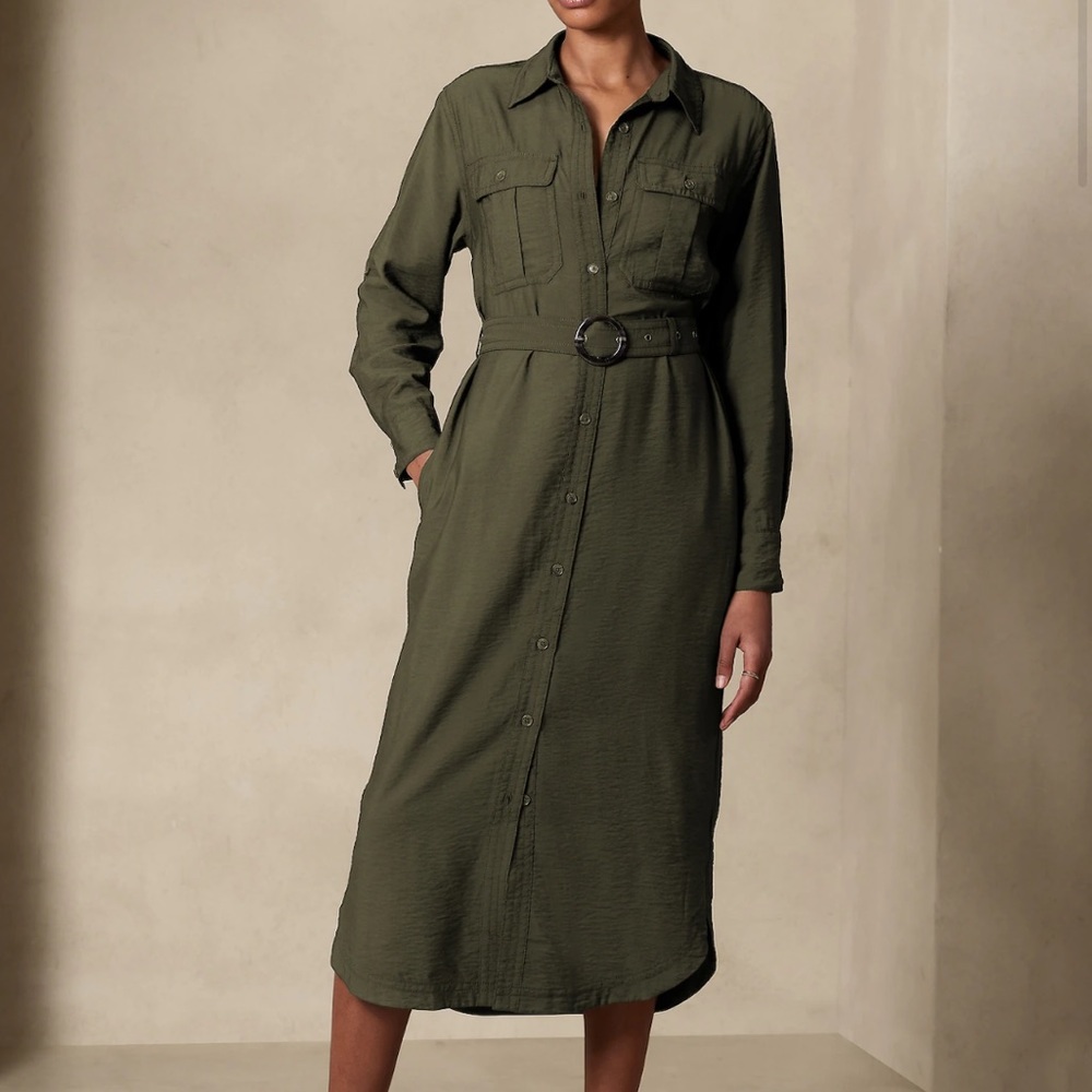 UTILITY MAXI SHIRTDRESS